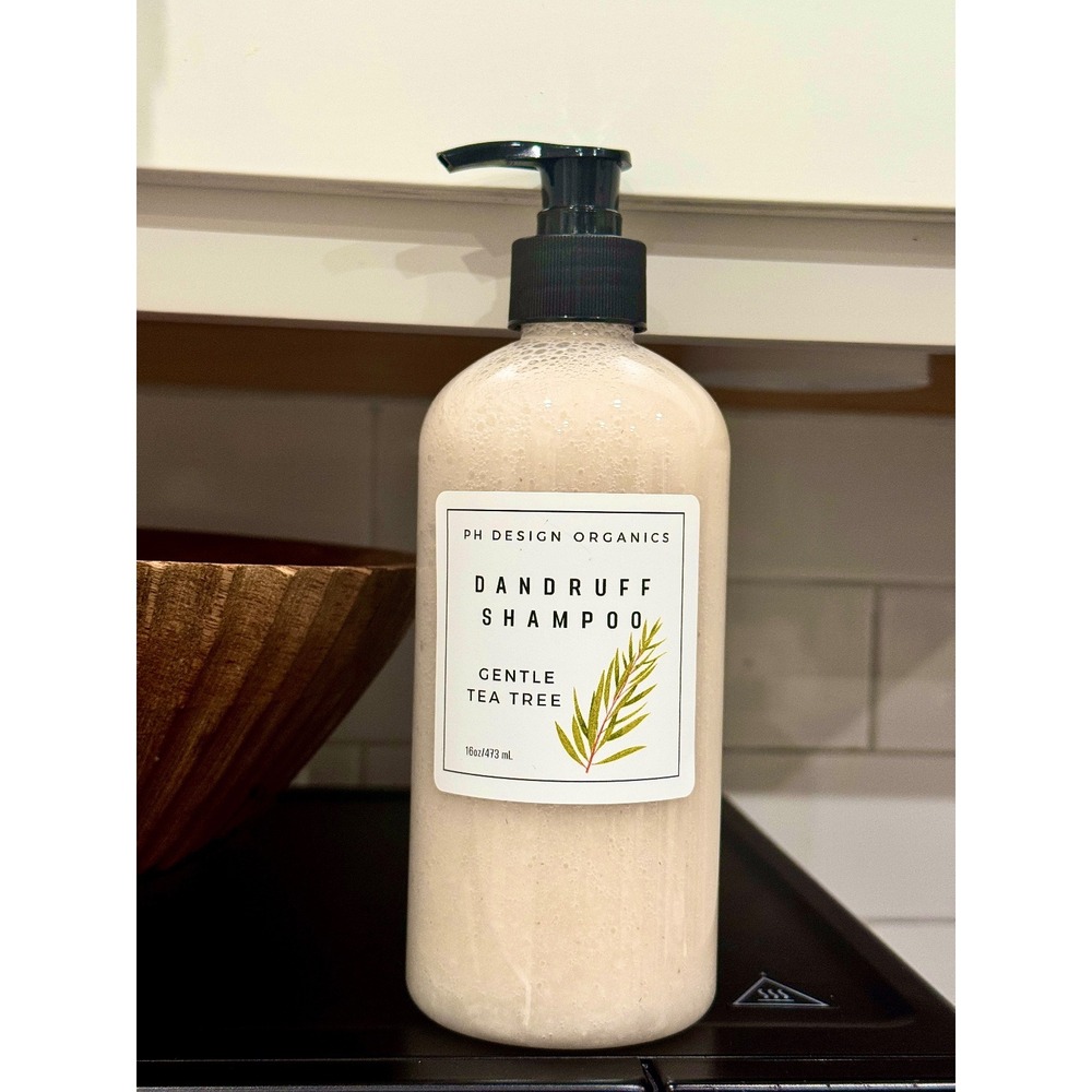PH Design Organics Dandruff Shampoo Gentle Tea‎ Tree 16oz